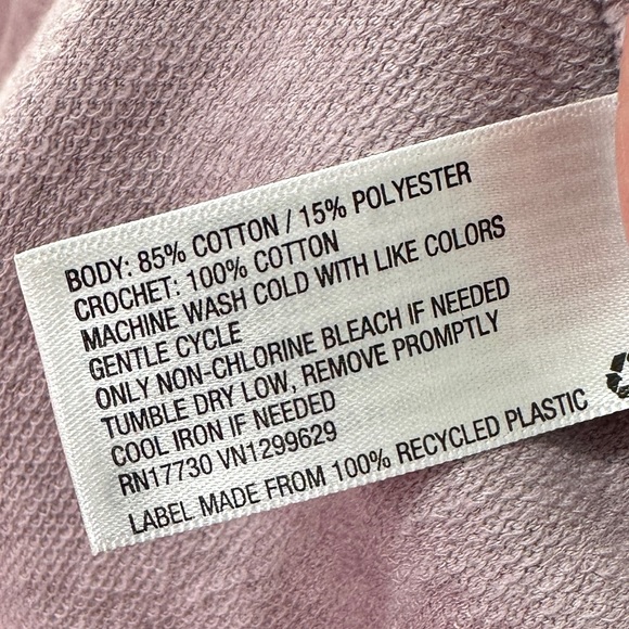 Knox Rose, XXL Sweatshirt Crochet Detail Dusty Purple NWOT - Picture 15 of 15
